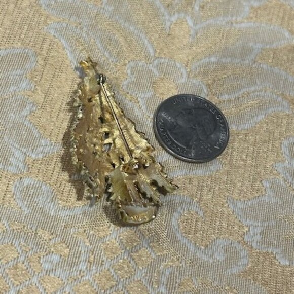 HOLIDAY🎄🎄ART Multi-Color Rhinestone Christmas Tree PIN BROOCH - Picture 7 of 7